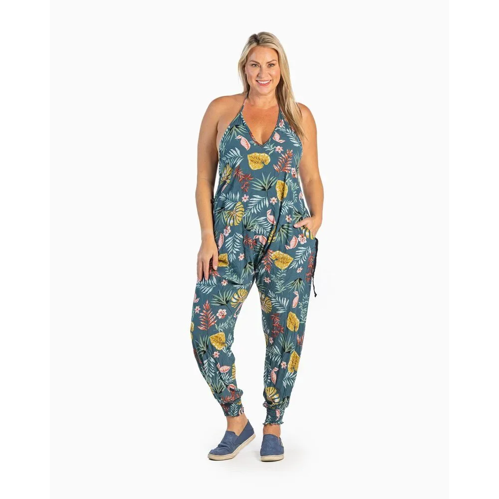 Flower Harem Jumpsuit - Picture 3 of 15